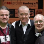 Frieder, Steve und Trevor bei einem Snookerevent